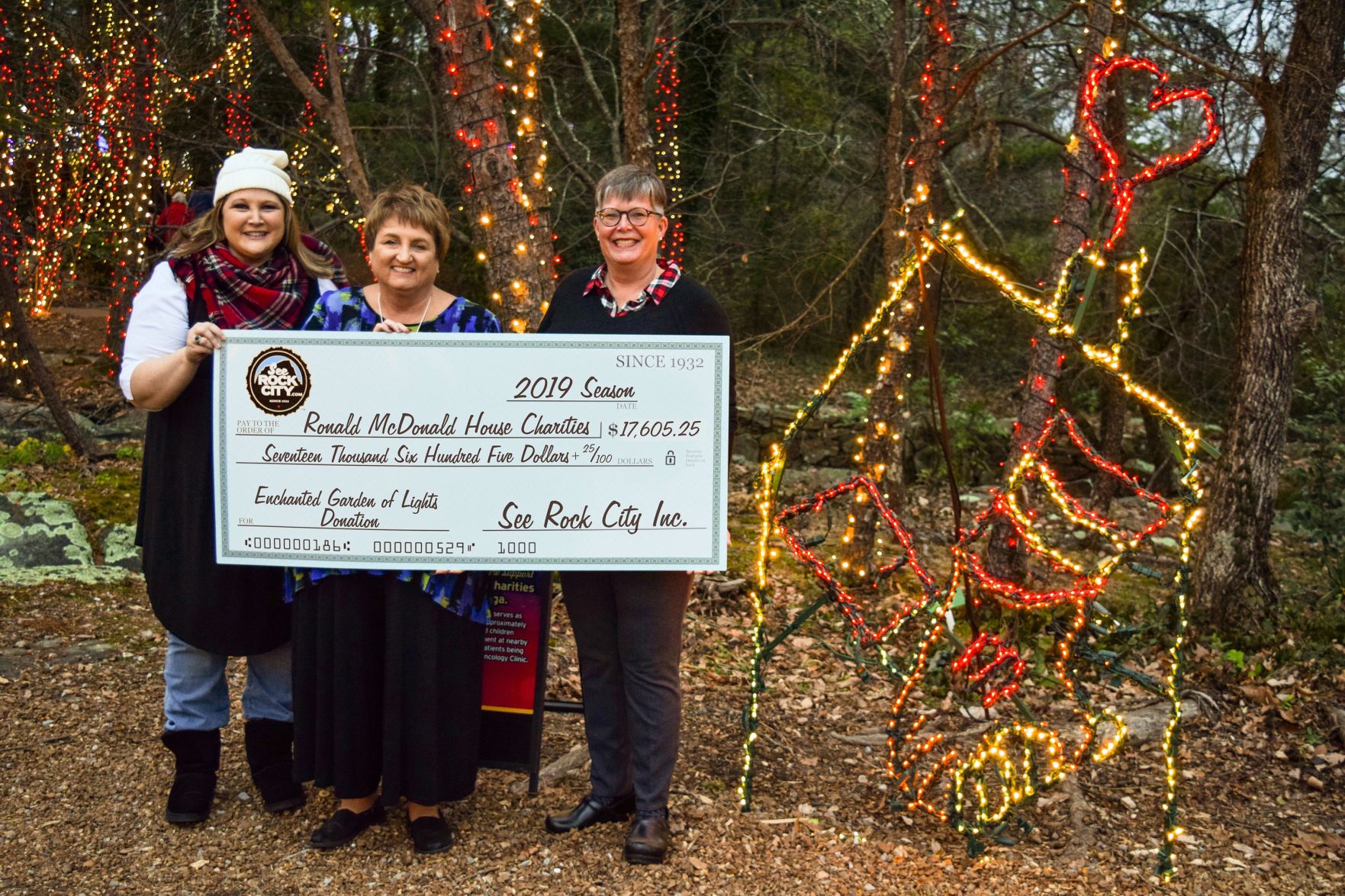 Rock City makes donation to charity